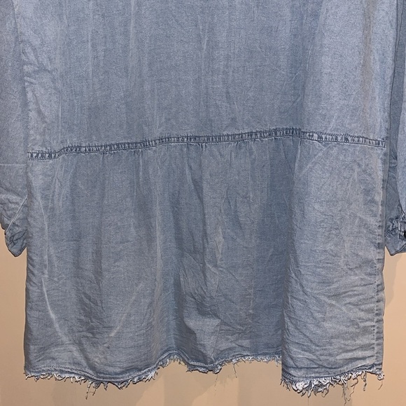 Washed out color denim mini or tunic size XL - Picture 9 of 12